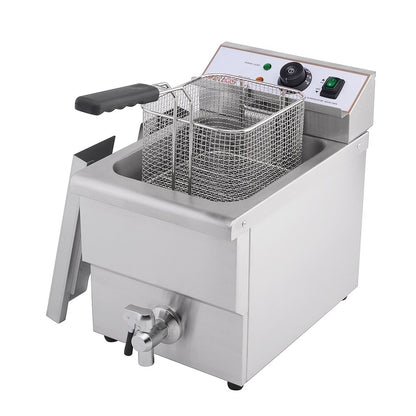 Deep Fat Fryer 8 Ltr Single Tank & Tap