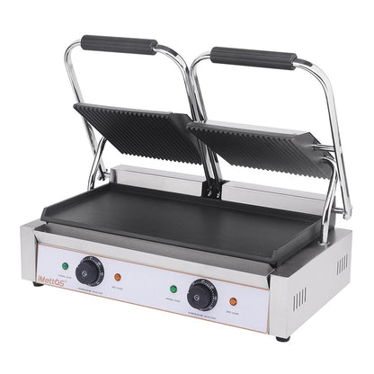 Contact Grill Twin / Ribbed Top & Smooth Bottom