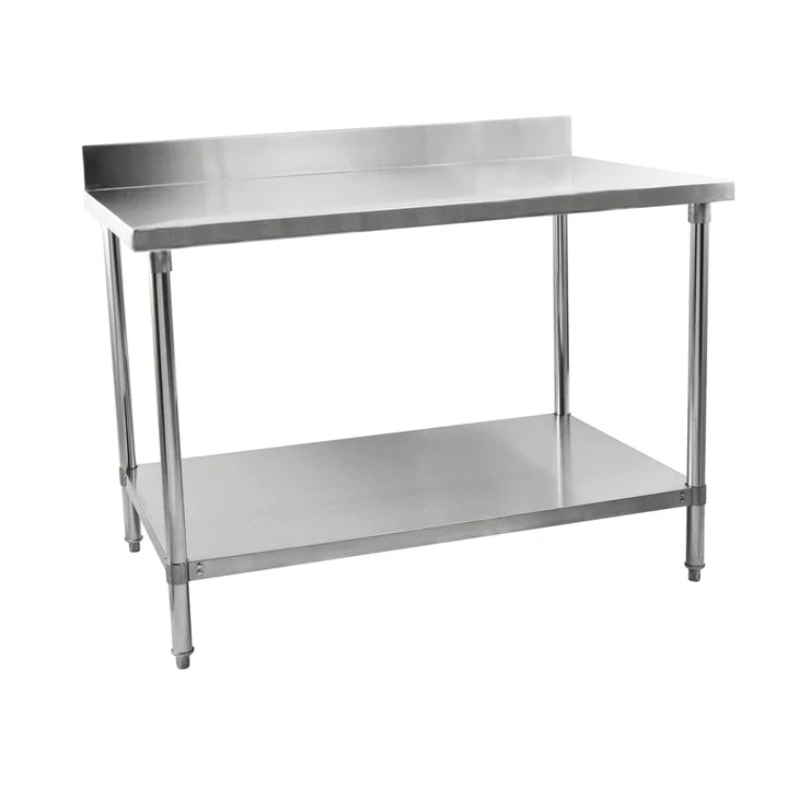 141008 - Stainless Steel Table With Backsplash 1200mm