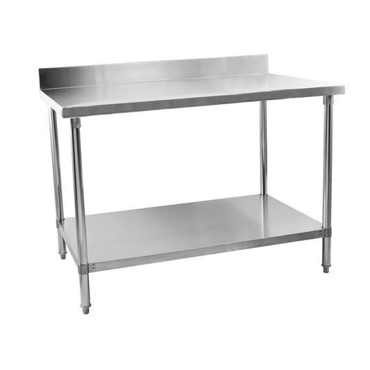 141008 - Stainless Steel Table With Backsplash 1200mm