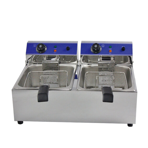 Frapper Cooking Machine 161003 - Countertop Electric Fryer- 2x8 Litre Twin Tank – Unique Food ...
