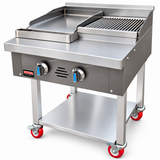 Unique 60cm Commercial Lava Stone Gas Grill – 22kW – Made in the UK