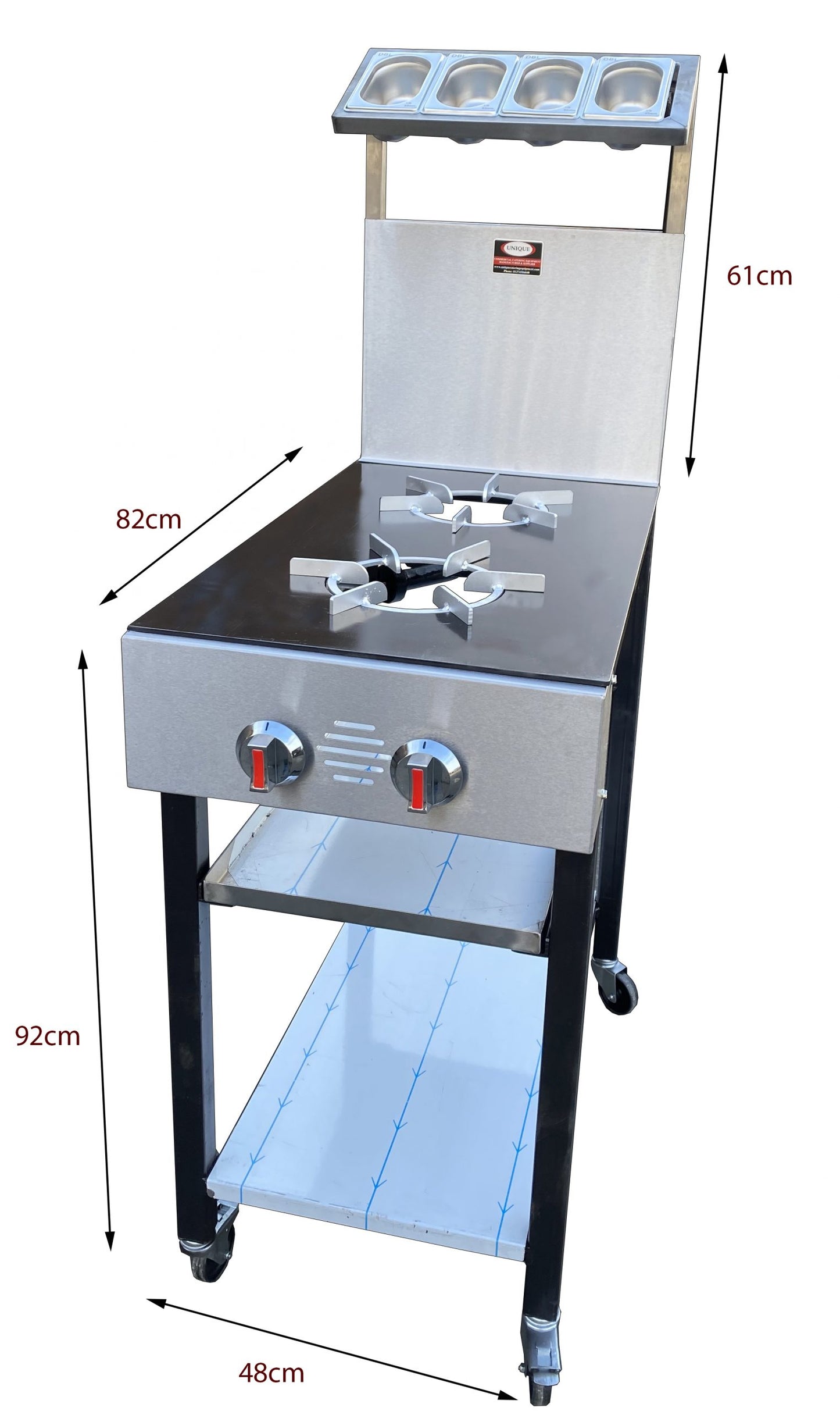 2 Burner Commercial Gas Cooker