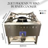 21 JET BURNER STOCKPOT COOKER FOR COMMERCIAL CATERING USE MULTI JET BURNER