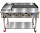 Commercial Lava Rock Gas Grill 1.2m wide