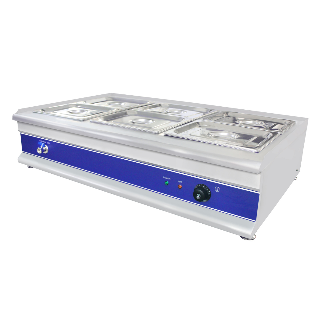 291007 - Hamoki Bain Marie GN 1/2 x 4" x 6 pots