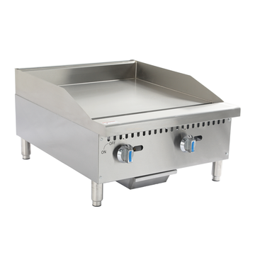 60cm WIDE COUNTERTOP GAS GRIDDLE-CHROMED PLATE, SAFETY DEVICE & IGNITION