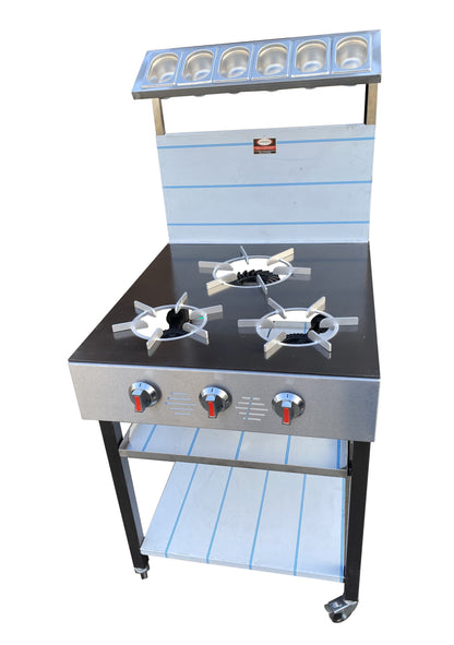 3 Burner Commercial Gas Cooker