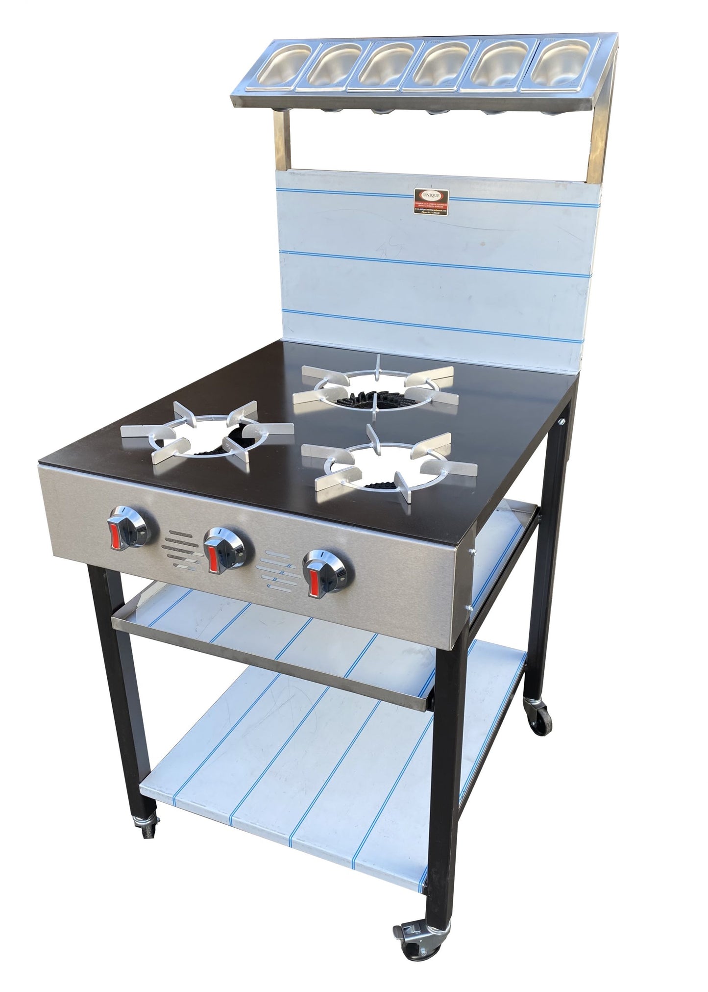 3 Burner Commercial Gas Cooker