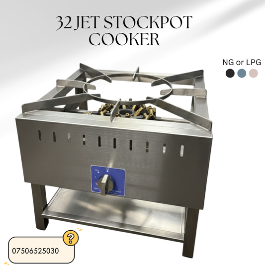 32 JET BURNER STOCKPOT COOKER FOR COMMERCIAL CATERING USE MULTI JET BURNER