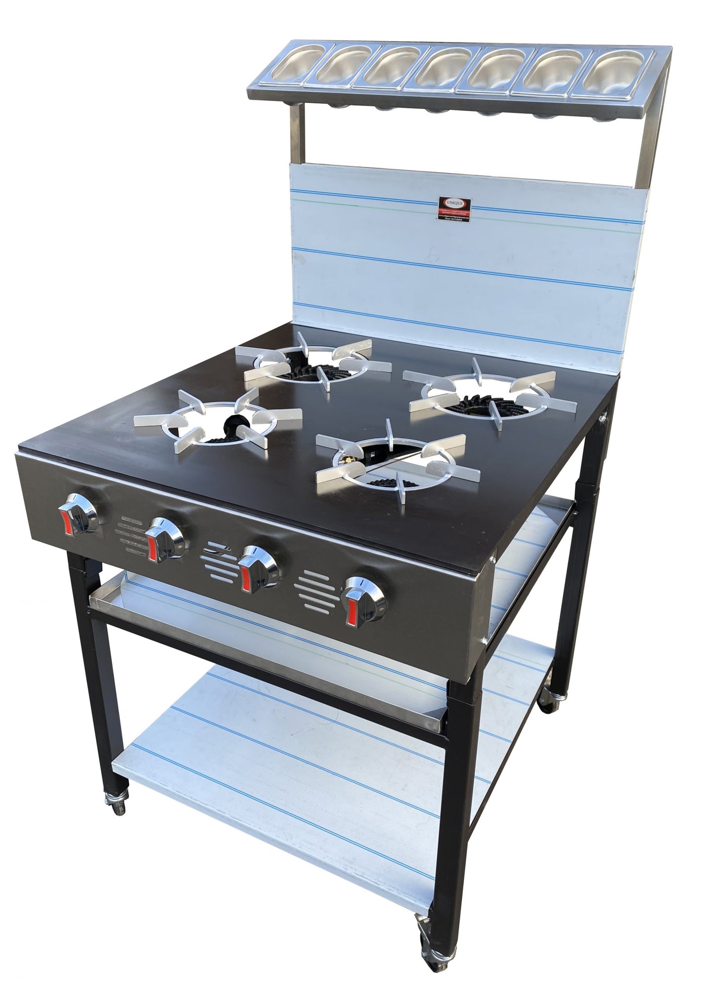 4 Burner Commercial Gas Cooker