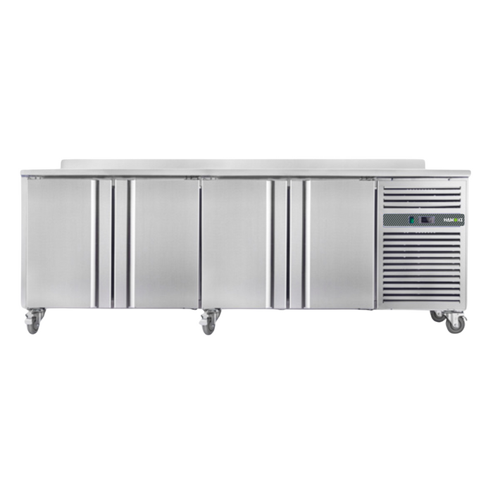 221026 - 4 Door Refrigerated Counter with Backsplash - 467 L (SNACK4200TN)