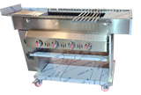 AUTOMATIC ROTATING SEEKH KEBAB CONVEYOR Gas Lavarocks GRILL Upgraded Model