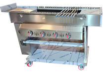 AUTOMATIC ROTATING SEEKH KEBAB CONVEYOR Gas Lavarocks GRILL Upgraded Model