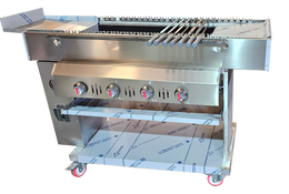 AUTOMATIC ROTATING SEEKH KEBAB CONVEYOR Gas Lavarocks GRILL Upgraded Model