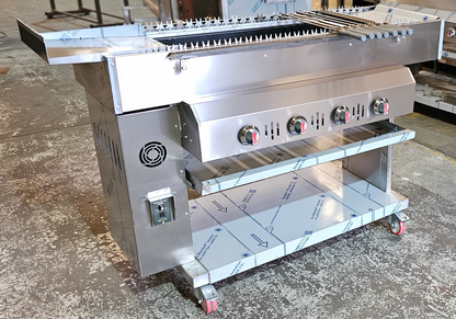 AUTOMATIC ROTATING SEEKH KEBAB CONVEYOR Gas Lavarocks GRILL Upgraded Model