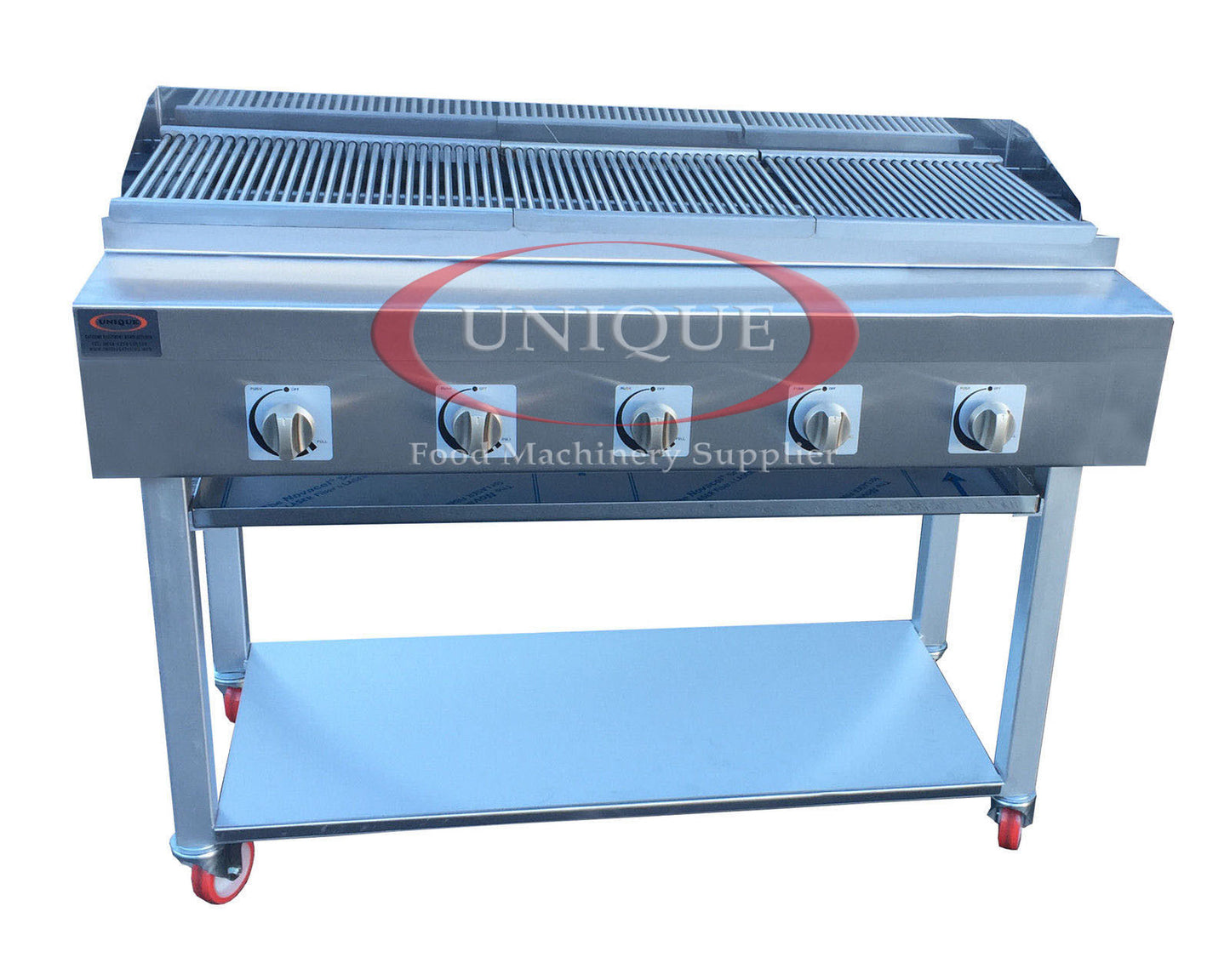 5 BURNER GAS CHARCOAL BBQ GRILL / CHAR-GRILL HEAVY DUTY FOR COMMERCIAL USE