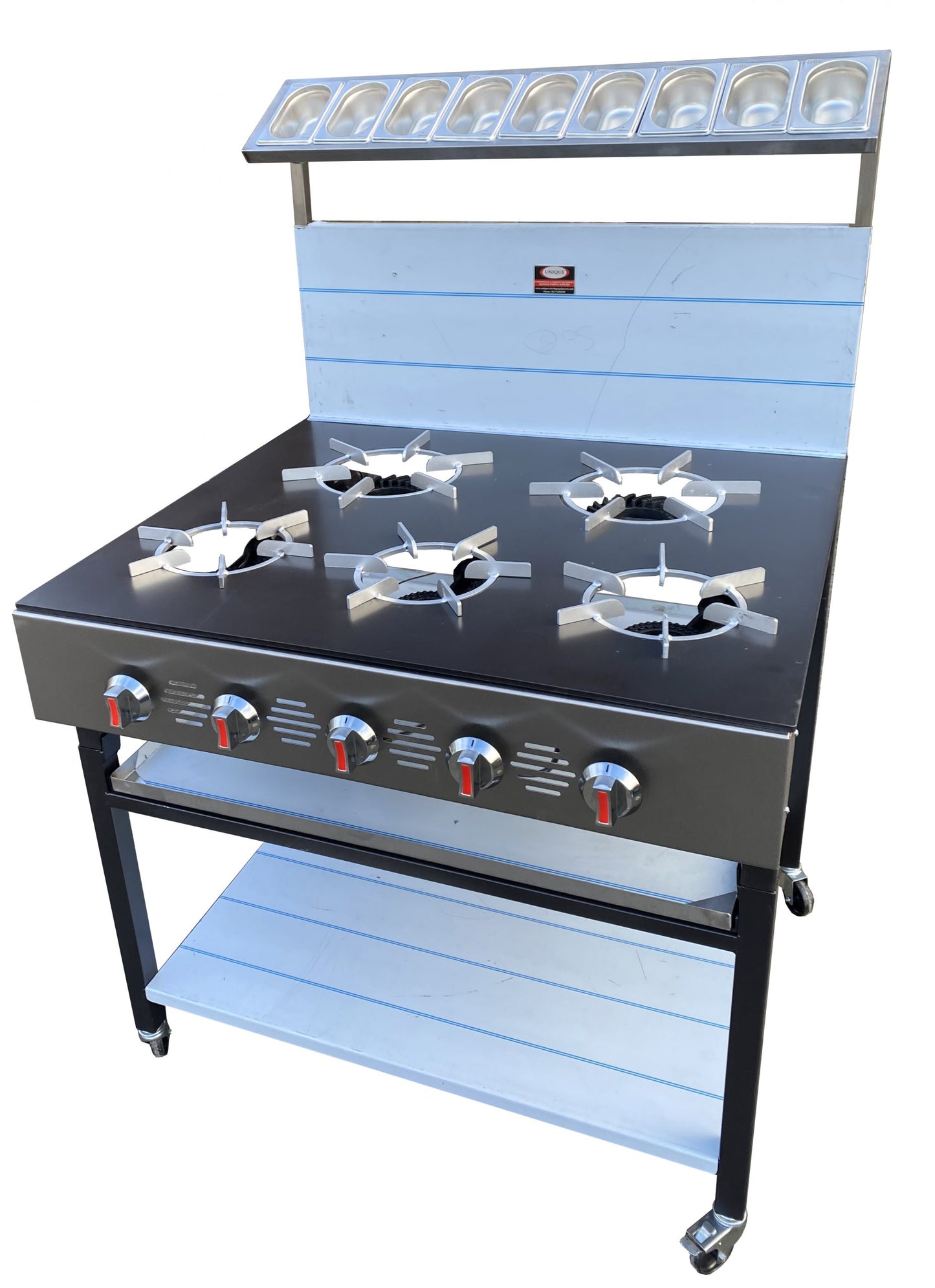 5 Burner Commercial Gas Cooker