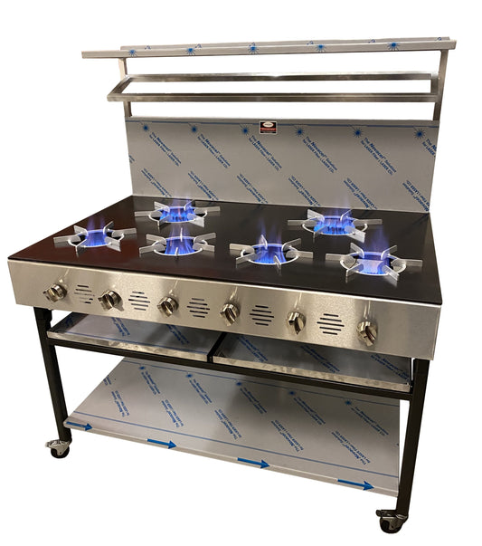 6 Burner Commercial Gas Cooker