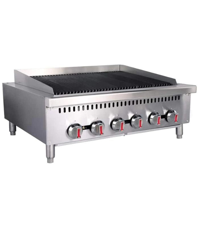 Heavy Duty Gas Radiant Charbroiler 6 Control