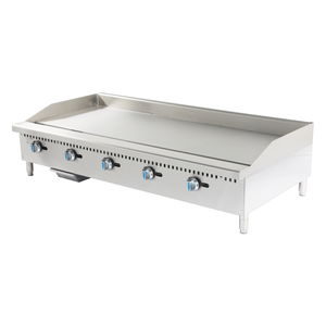 60" COUNTERTOP GAS GRIDDLE-CHROMED PLATE, SAFETY DEVICE & IGNITION