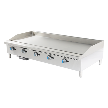 60" COUNTERTOP GAS GRIDDLE-CHROMED PLATE, SAFETY DEVICE & IGNITION