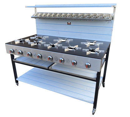 8 Burner Commercial Gas Cooker