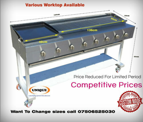 8 Burner gas char grill charcoal grill heavy duty Commercial Use