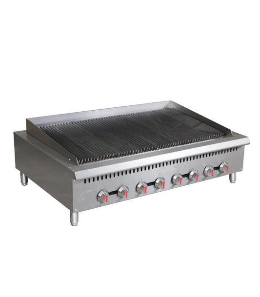 Heavy Duty Gas Radiant Charbroiler 8 Control