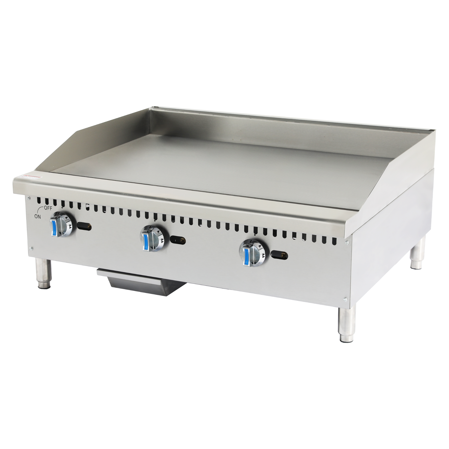 90cm Wide COMMERCIAL GAS GRIDDLE FLATTOP-COUNTETOP, SAFTEY VALVE & IGNITION