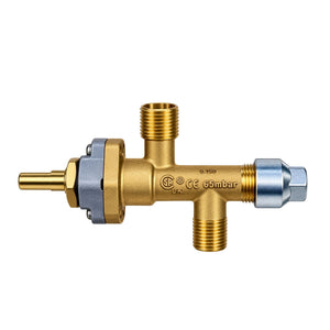Commercial Gas Valve 1/4" Inlet & Outlet with M8 Thermocouple Connection