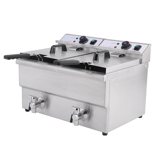 Deep Fat Fryer 8 Ltr Double Tank & Tap