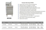 5 Burner Gas Fryer Free Standing Fryer