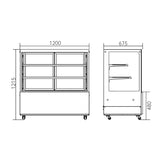 Commercial Cake Display Fridge & Counters - HA-1500Z