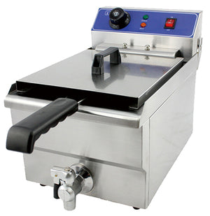 12L Commercial Countertop Electric Fryer-1 Tank, 1-Basket