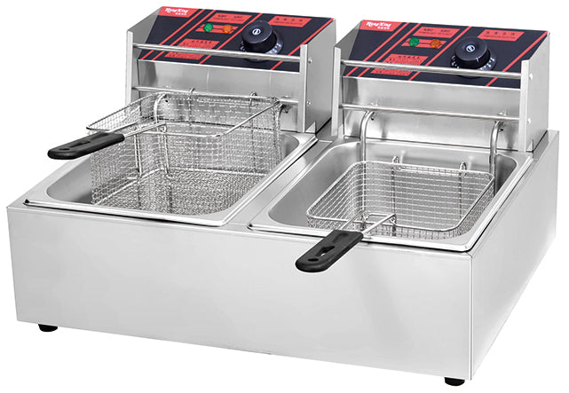 "89" Commercial Countertop Eectric Fryer-1 Tank, 1 Basket, hi-Limit Safety