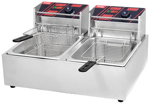 "89" Commercial Countertop Eectric Fryer-1 Tank, 1 Basket, hi-Limit Safety