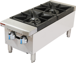 2 BURNER COMMERCIAL GAS STOCK POT COOKER