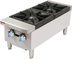 2 BURNER COMMERCIAL GAS STOCK POT COOKER