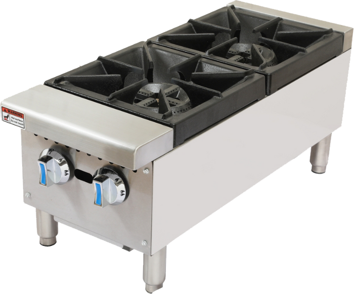2 BURNER COMMERCIAL GAS STOCK POT COOKER