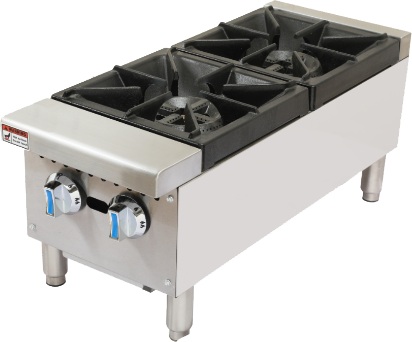 2 BURNER COMMERCIAL GAS STOCK POT COOKER
