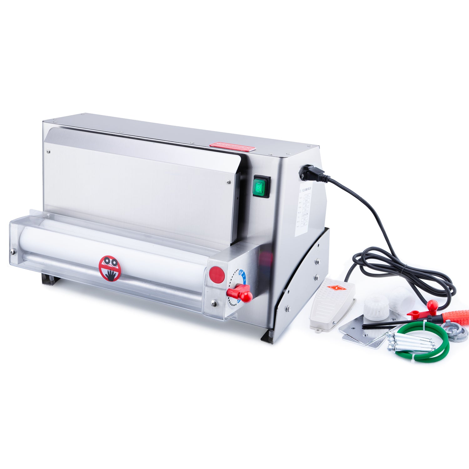 Commercial Pizza Dough Roller with Foot Pedal