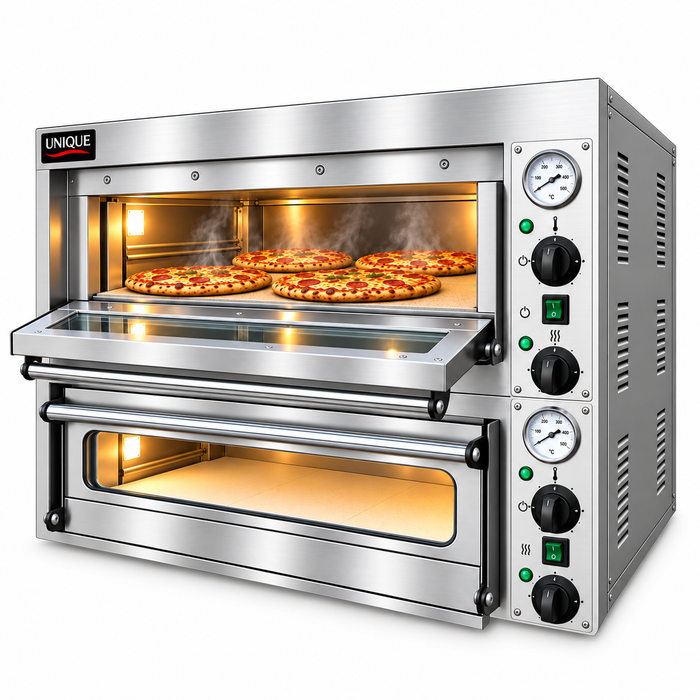 Unique Double Deck Pizza Oven – 8 x 14" Pizza Capacity – Three Phase – 8.4kW