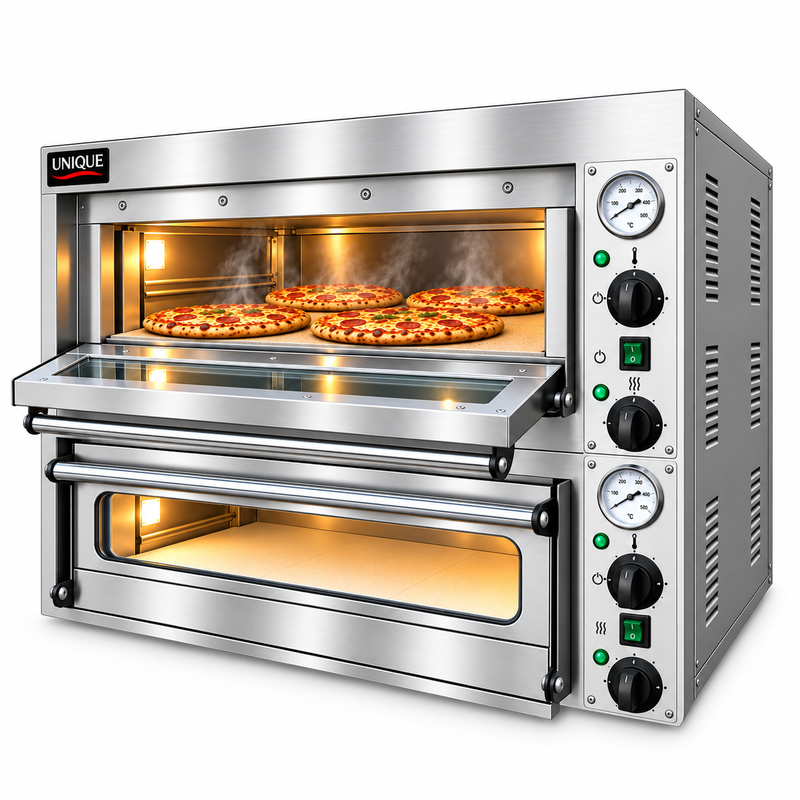 Unique Double Deck Pizza Oven – 8 x 14" Pizza Capacity – Three Phase – 8.4kW