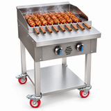 Unique 60cm Commercial Lava Stone Gas Grill – 22kW – Made in the UK