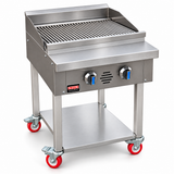Unique 60cm Commercial Lava Stone Gas Grill – 22kW – Made in the UK