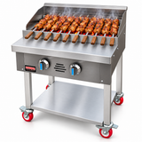 Unique 60cm Commercial Lava Stone Gas Grill – 22kW – Made in the UK
