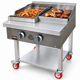 Unique 60cm Commercial Lava Stone Gas Grill – 22kW – Made in the UK
