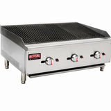 Gas Countertop Charbroiler - Triple Control