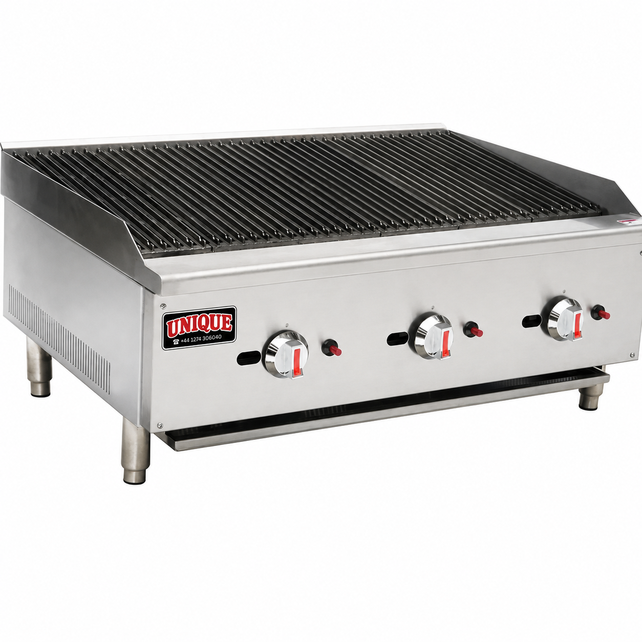 Gas Countertop Charbroiler - Triple Control